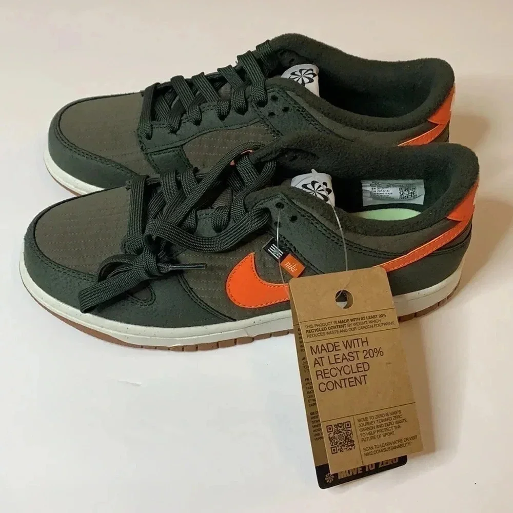 Nike Dunk Sneakers Low Retro Next Nature Sequoia Olive Sneakers 6.5 New